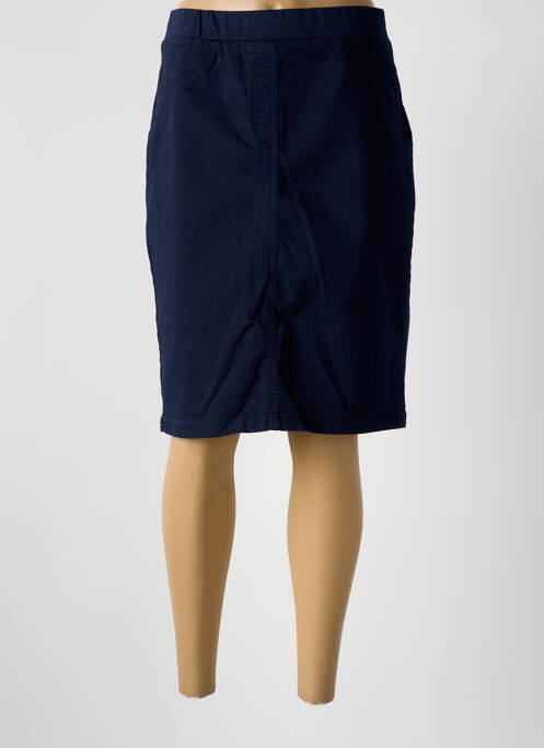 Jupe mi-longue stretch bleu CONCEPT K femme