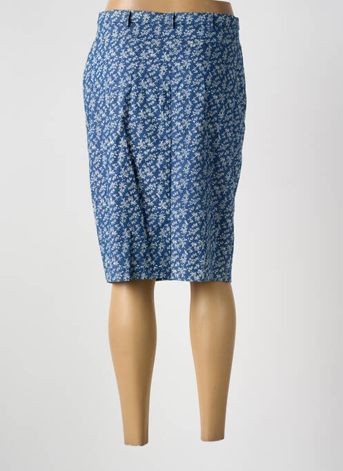 Jupe mi-longue bleu GUY DUBOUIS femme