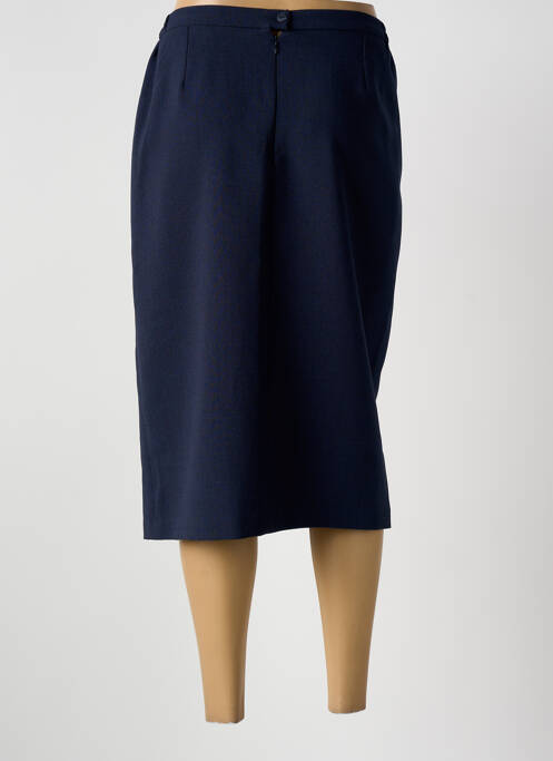 Jupe mi-longue bleu GUY DUBOUIS femme