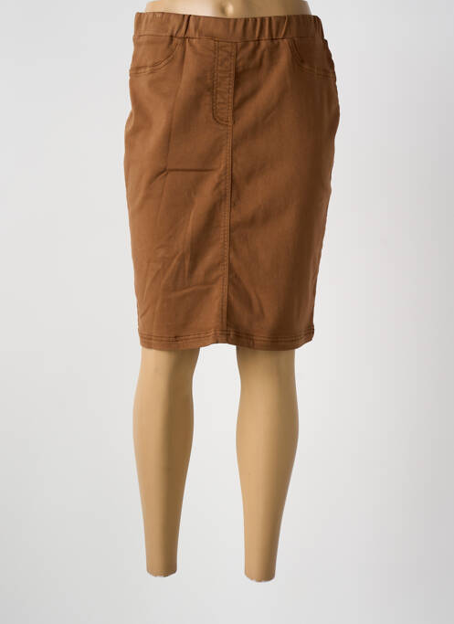 Jupe mi-longue marron CONCEPT K femme