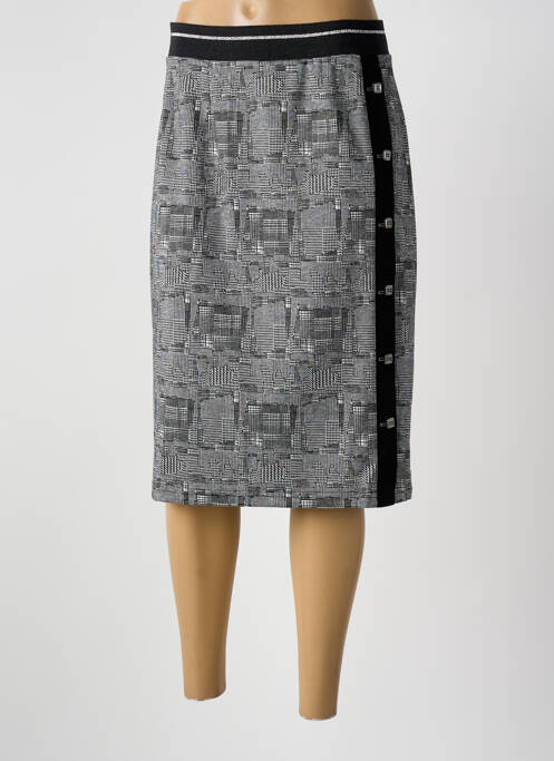 Jupe mi-longue noir GUY DUBOUIS femme