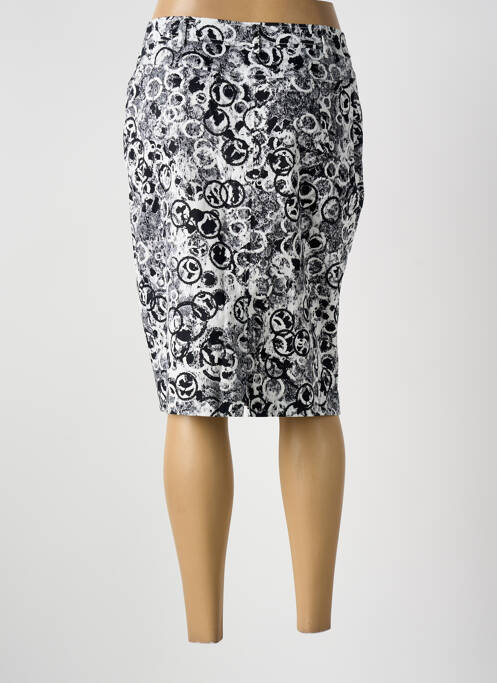 Jupe mi-longue stretch noir GUY DUBOUIS femme