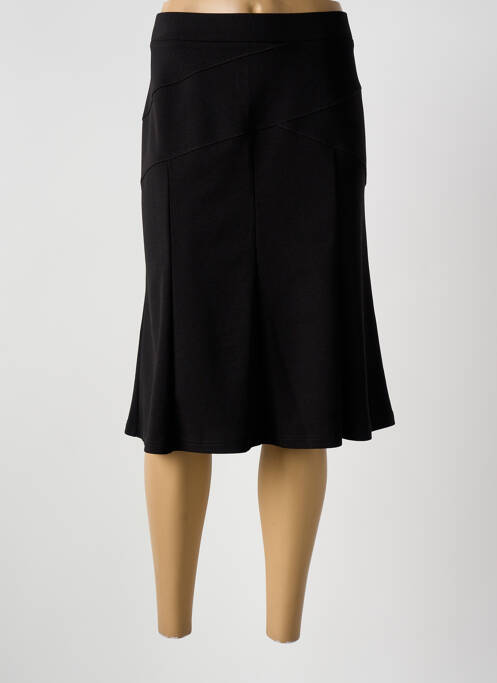 Jupe mi-longue noir GUY DUBOUIS femme
