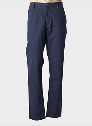 Pantalon chino fermeture zippée sous rabat boutonné bleu GANT femme