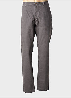 Pantalon chino fermeture zippée sous rabat boutonné gris GANT femme