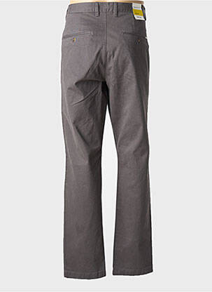 Pantalon chino fermeture zippée sous rabat boutonné gris GANT femme