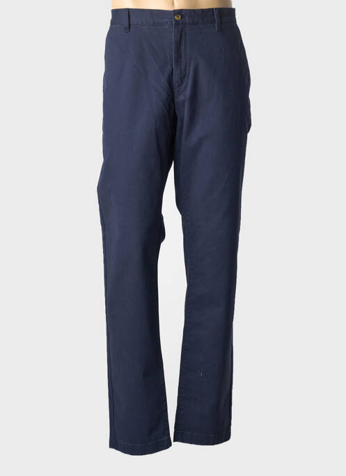 Pantalon chino fermeture zippée sous rabat boutonné bleu GANT femme