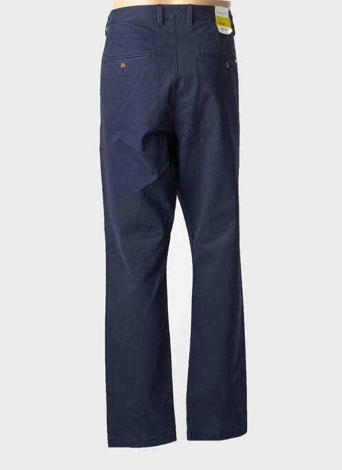 Pantalon chino fermeture zippée sous rabat boutonné bleu GANT femme
