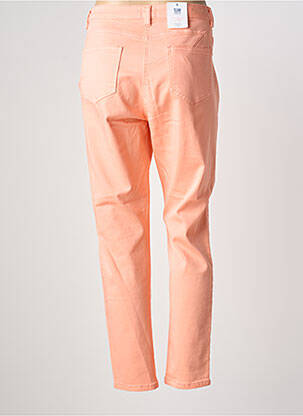Pantalon slim tissage popeline taille normale orange C'EST BEAU LA VIE femme