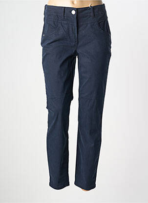 Pantalon slim tissage popeline taille normale bleu CECIL femme