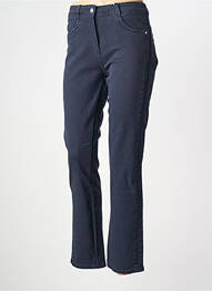 Jeans coupe droite stretch taille normale bleu C'EST BEAU LA VIE femme