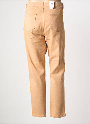 Pantalon slim tissage popeline taille normale beige C'EST BEAU LA VIE femme