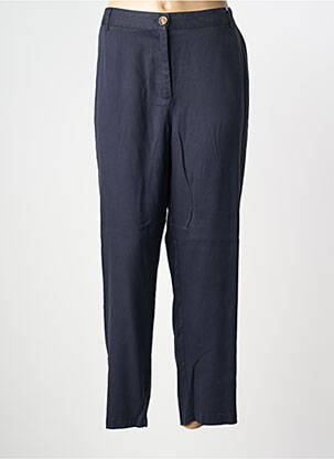 Pantalon chino tissage popeline taille normale bleu C'EST BEAU LA VIE femme