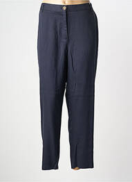 Pantalon chino tissage popeline taille normale bleu C'EST BEAU LA VIE femme