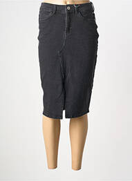 Jupe mi-longue stretch noir STREET ONE femme