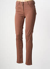 Pantalon slim marron C'EST BEAU LA VIE femme seconde vue