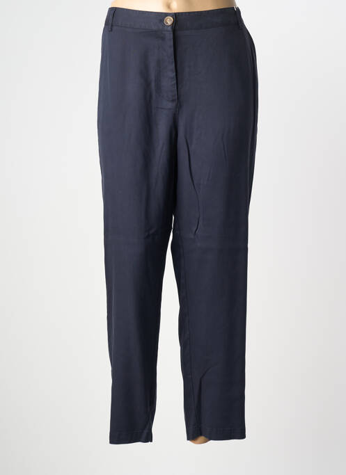 Pantalon chino tissage popeline taille normale bleu C'EST BEAU LA VIE femme