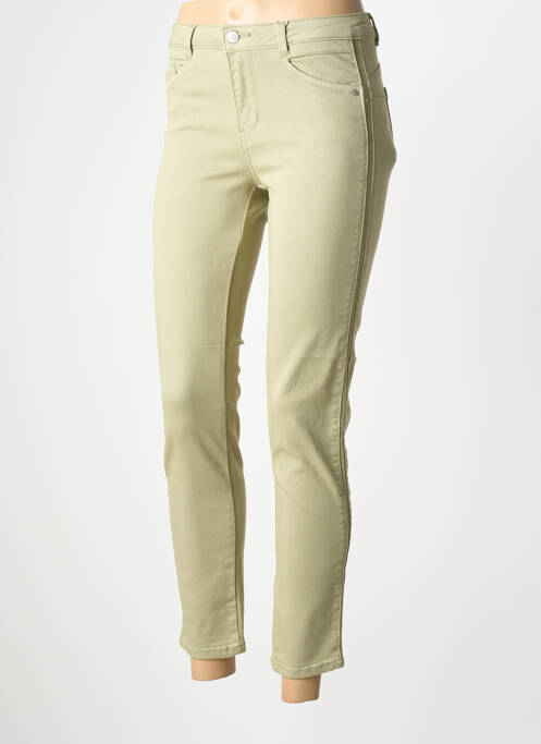 Pantalon slim vert C'EST BEAU LA VIE femme