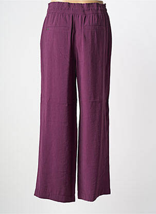 Pantalon large tissage popeline taille normale violet STREET ONE femme