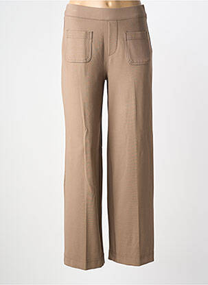 Pantalon droit stretch taille normale marron fonce STREET ONE femme