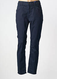 Pantalon slim tissage popeline taille normale bleu STREET ONE femme