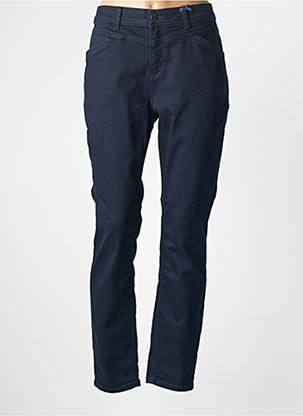Pantalon slim tissage popeline taille normale bleu STREET ONE femme