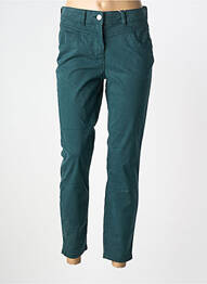 Pantalon 7/8 fermeture zippée sous rabat boutonné taille normale vert CECIL femme