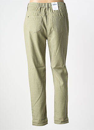 Jeans coupe slim stretch taille haute vert C'EST BEAU LA VIE femme