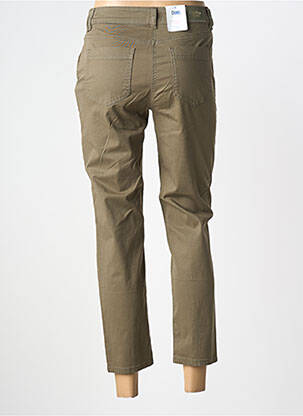 Pantalon 7/8 tissage popeline taille normale vert C'EST BEAU LA VIE femme