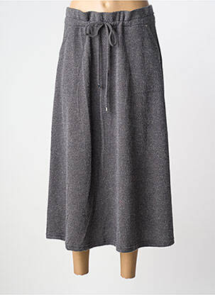 Jupe longue coupe évasée gris DIANE LAURY femme