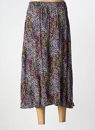 Jupe longue tissage crêpe noir JULIE GUERLANDE femme