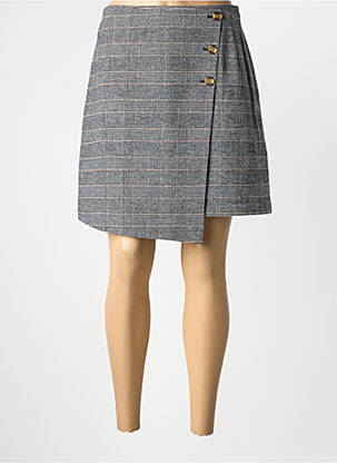 Jupe courte taille haute gris C'EST BEAU LA VIE femme