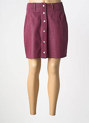 Jupe courte poches violet C'EST BEAU LA VIE femme
