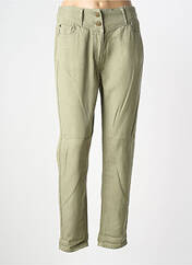 Jeans coupe slim vert C'EST BEAU LA VIE femme seconde vue