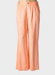 Pantalon droit orange C'EST BEAU LA VIE femme seconde vue