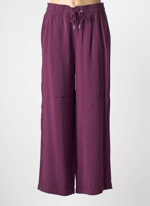 Pantalon large tissage popeline taille normale violet STREET ONE femme