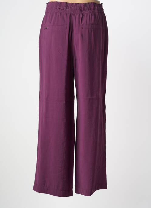 Pantalon large tissage popeline taille normale violet STREET ONE femme