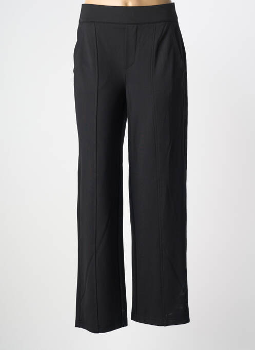 Pantalon droit stretch taille haute noir STREET ONE femme