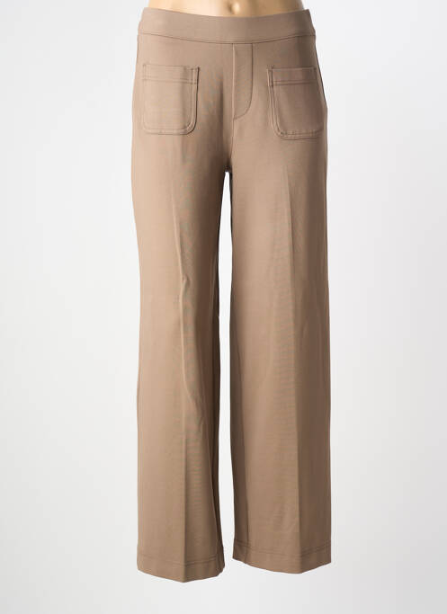 Pantalon droit stretch taille normale marron fonce STREET ONE femme