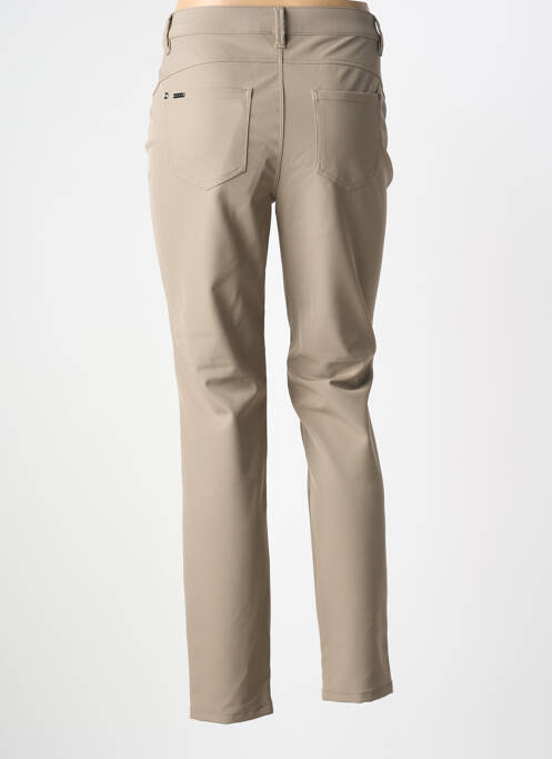 Pantalon slim tissage popeline taille normale marron STREET ONE femme