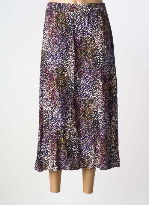 Jupe longue tissage crêpe noir JULIE GUERLANDE femme