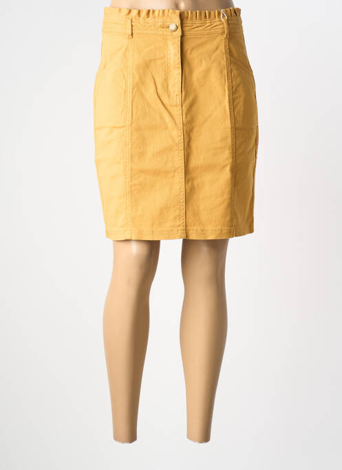 Jupe courte poches jaune C'EST BEAU LA VIE femme