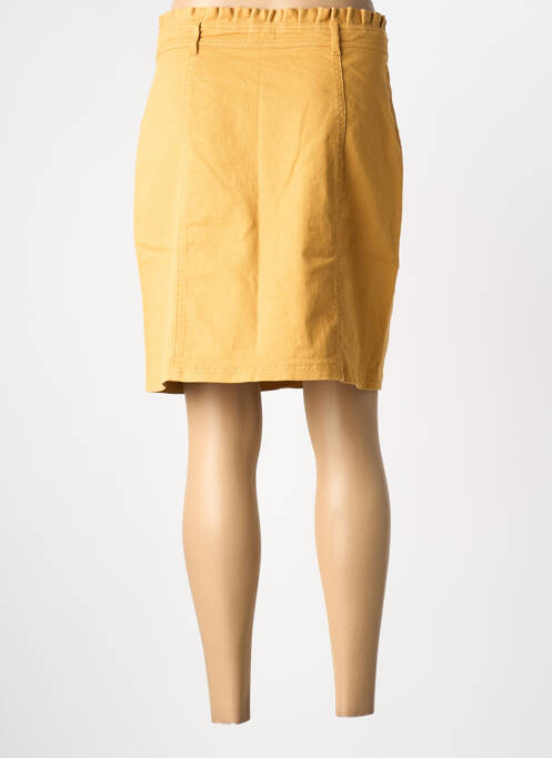 Jupe courte poches jaune C'EST BEAU LA VIE femme
