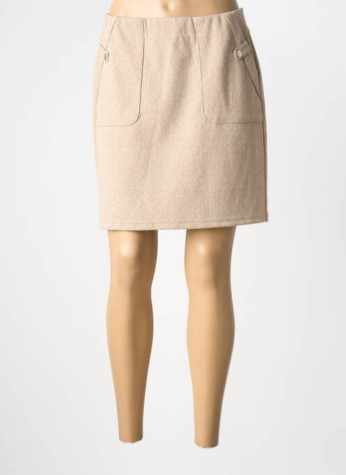 Jupe courte poches marron STREET ONE femme