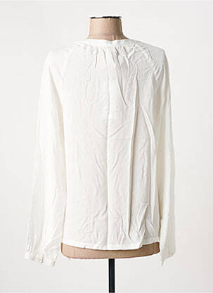 Blouse tissage popeline manches longues blanc STREET ONE femme
