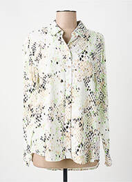 Chemisier imprimé fantaisie manches longues blanc BROADWAY femme