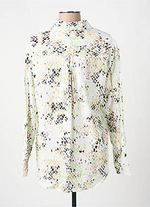 Chemisier imprimé fantaisie manches longues blanc BROADWAY femme