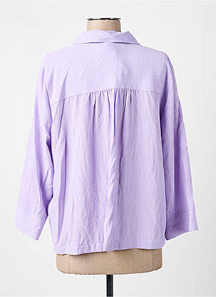 Chemisier tissage crêpe manches 3/4 violet STREET ONE femme