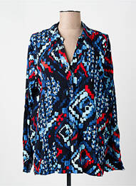 Chemisier imprimé fantaisie manches longues bleu CECIL femme