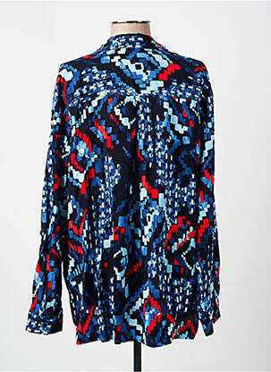 Chemisier imprimé fantaisie manches longues bleu CECIL femme